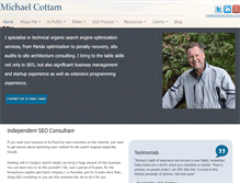 Tablet Screenshot of michaelcottam.com